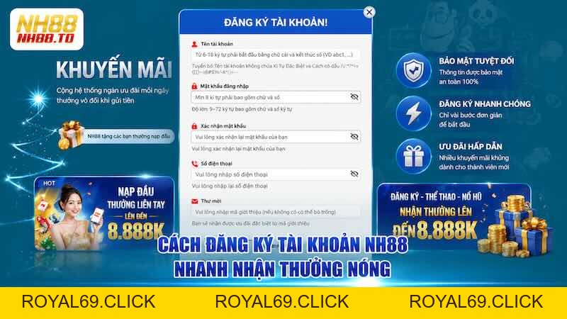 NH88 🎖️ Link Vào Trang Chủ NH88 Chính Thức Không Bị Chặn - royal69.click